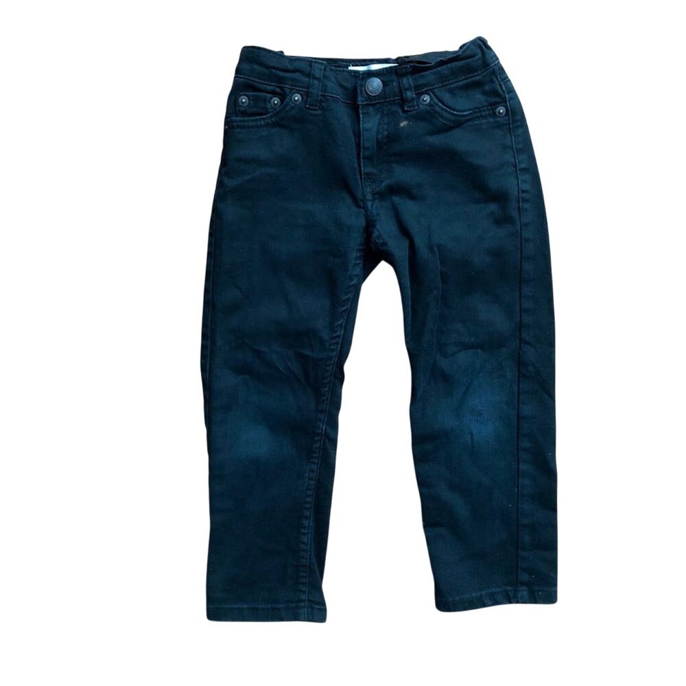 Levi’s 502 Regular Taper Leg Classic Black Denim Jeans Little Boy’s Size 5